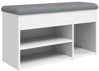 vidaXL Schuhbank Wei&szlig; 82 x 32 x 45,5 cm Holzwerkstoff
