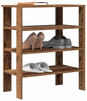 vidaXL Schuhregal Flurschrank Schuhbank Wei&szlig; 105x35x35 cm Spanpl