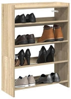 vidaXL Schuhregal Sonoma-Eiche 60x25x81 cm Holzwerkstoff