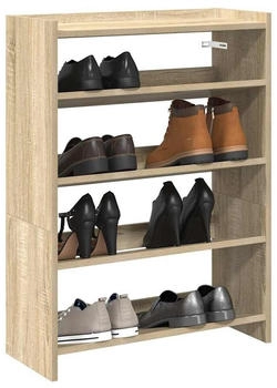 vidaXL Schuhregal Wei&szlig; 60x30x98 cm Holzwerkstoff