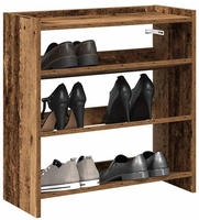 vidaXL Schuhregal Altholz-Optik 60x25x62 cm Holzwerkstoff