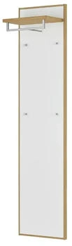 Möbel Kraft Garderobenpaneel weiß Holzwerkstoff 44x183x29