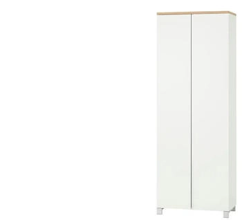 Möbel Kraft Dielenschrank weiß 70x193x37