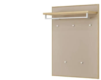 Möbel Kraft Garderobenpaneel beige Holzwerkstoff 83x109x29