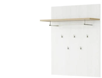 Möbel Kraft Garderobenpaneel weiß Holzwerkstoff 86,5x105,6x30