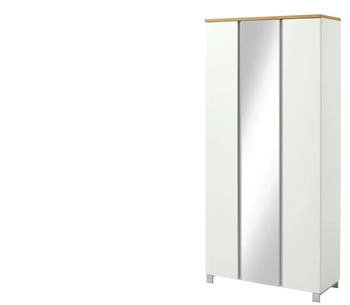 Möbel Kraft Dielenschrank weiß 89x193x37