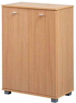 KADIMA DESIGN Schuhschrank-Kommode Buche, Wei&szlig;, Sonoma Eiche