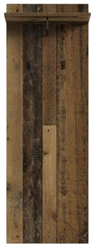Mid.you Garderobenpaneel Schwarz Alteiche 48x140x28 cm