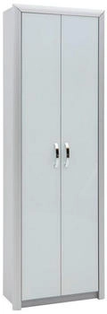 Dieter Knoll Garderobenschrank Weiß Alu 1 Fächer 66x195x33 cm