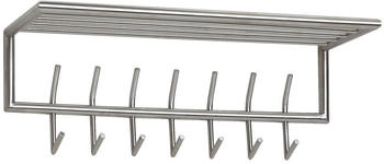 Mid.you Wandgarderobe Silber Metall 74.5x39x19.5 cm