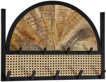 Mid.you Wandgarderobe Braun Mangomassiv 53x40x7.5 cm