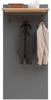 Dieter Knoll Garderobenpaneel Eiche Grau Balkeneiche furniert 80x170x27 cm