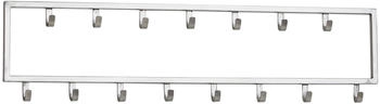 Mid.you Wandgarderobe Silber Metall 80x20x4 cm