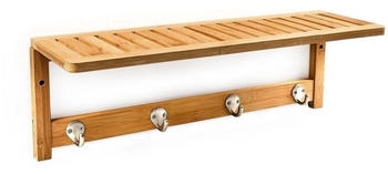 Relaxdays Türgarderobe / Kleiderhaken Wandregal (10017154)