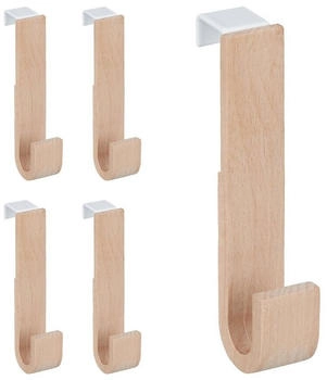 Relaxdays Türgarderobe / Kleiderhaken Türhaken 5er Set (10032628)