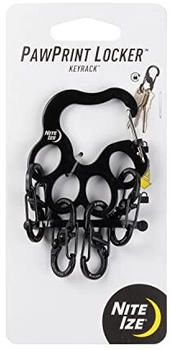 Nite Ize Pawprint Locker Schlüsselhalter schwarz (KLKW-01-R6)