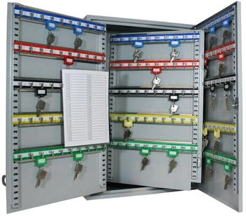 HMF 135300-07 Schlüsselschrank 300 Haken, Schlüsselkasten, 55x38x20,5 cm lichtgrau