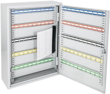 HMF 135200-07 Schlüsselschrank 200 Haken, 55x38x14 cm Schlüsselkästen, Schlüsselbox, lichtgrau