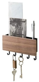 YAMAZAKI Magnetic Keyhook & Holder Rin brown (2729)