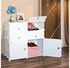 HomCom Schuhschrank weiß/grau