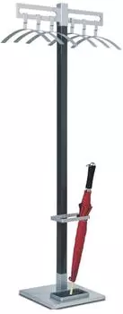 Kerkmann Garderobenständer Montana silber/schwarz Metall (30655014)