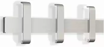 Kerkmann Sicherheits-Wandgarderobe Arosa alusilber mit 3+6 Haken (6419)