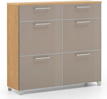 Werner Voß Schuhschrank Santina Taupe/Eiche Bianco (314-41)