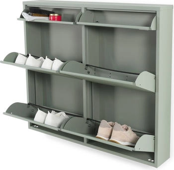 Spinder Design Schuhschrank Billy 6 Dusty Green Metall (79710129)
