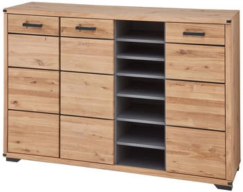 Linea Natura Schuhschrank Genua II Wildeiche/graphit 160x107x41 cm (002737041007)