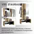 Mid.you Garderobe Eiche Artisan 1 Fach 100 x 186 x 40 cm (2047020201) schwarz/artisan