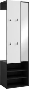 Mid.you Garderobe 55 x 187.5 x 40.5 cm (2047019602) schwarz wei&szlig;