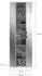 Mid.you Garderobenschrank Metall 11 Fach 91 x 193 x 34 cm (1849000431) grau