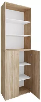 Mid.you Schuhschrank Lona Sonoma Kunststoff 4 Fächer 70 x 220 x 40 cm (657049420)