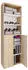 Mid.you Schuhschrank Lona Sonoma Kunststoff 4 Fächer 70 x 220 x 40 cm (657049420)