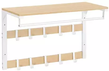 Mid.you Wandgarderobe Metall 65 x 42 x 30 cm (2543042706) weiß
