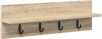 vidaXL Wandmontierter Kleiderständer Sonoma-Eiche 60 x 10.5 x 18 cm (874389)