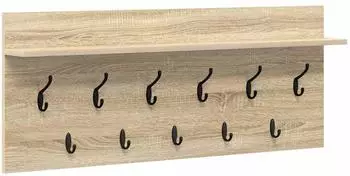 vidaXL Wandmontierter Kleiderständer Sonoma-Eiche Holzwerkstoff (874445)