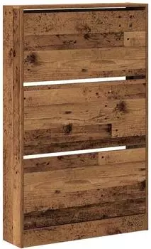 vidaXL Schuhschrank mit Regal 80x21x125,5 cm Altholz (869102)