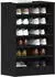 vidaXL Schuhschrank 60x35x92 cm Schwarz Eichen Optik (862684)