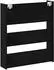 vidaXL Schuhschrank 80x18x90 cm Schwarz Eichen Optik (862623)
