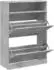 vidaXL Schuhschrank mit 2 Klappen 80x34x116 cm Betongrau (3214409)