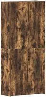 vidaXL Schuhschrank Mehrfarbig 80 x 35,5 x 180 cm Holzwerkstoff