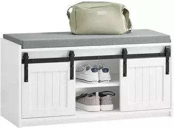 SoBuy Schuhbank 90x46x35 cm Weiß (FSR133-K-W)