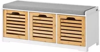 SoBuy Schuhbank 105x43x35 cm Natur (FSR23-WN)