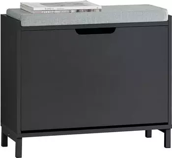 SoBuy Schuhbank 60x52x24 cm Schwarz (FSR151-K-SCH)