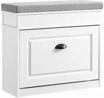 SoBuy Schuhbank 61x51x24 cm Weiß (FSR82-K-WG)