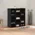 vidaXL Schuhschrank mit Regal 77,5x30x83,5 cm Schwarz Eichen Optik (875217)