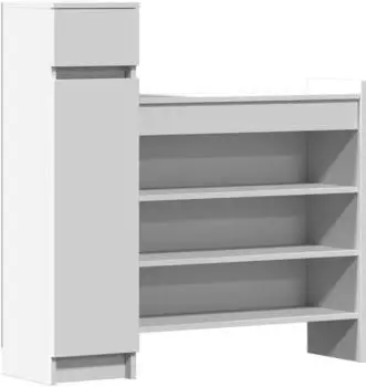 vidaXL Schuhschrank 100,5x28x100 cm Wei&szlig; (840422)