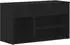vidaXL Schuhbank 80x30x45 cm Schwarz Eichen Optik (862703)