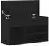 vidaXL Schuhbank 80x30x45 cm Schwarz Eichen Optik (862703)